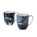 Robert Bateman Loons mug pair fine bone china 12.5 oz (375 ml) McIntosh Mugs front view, handle right
