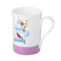 Bird Cage Classico mug fine bone china 12.5 oz with decorative bird and cage design, front view handle right
