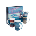 William Blair Bruce mug set The Clouds of Tempest Mirror of The Moon Stormy Red Sunset Sunset in Clouds fine bone china 11 oz (325 ml) McIntosh Mugs front view