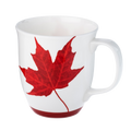 Canada Java Mug in fine bone china, front view, handle right