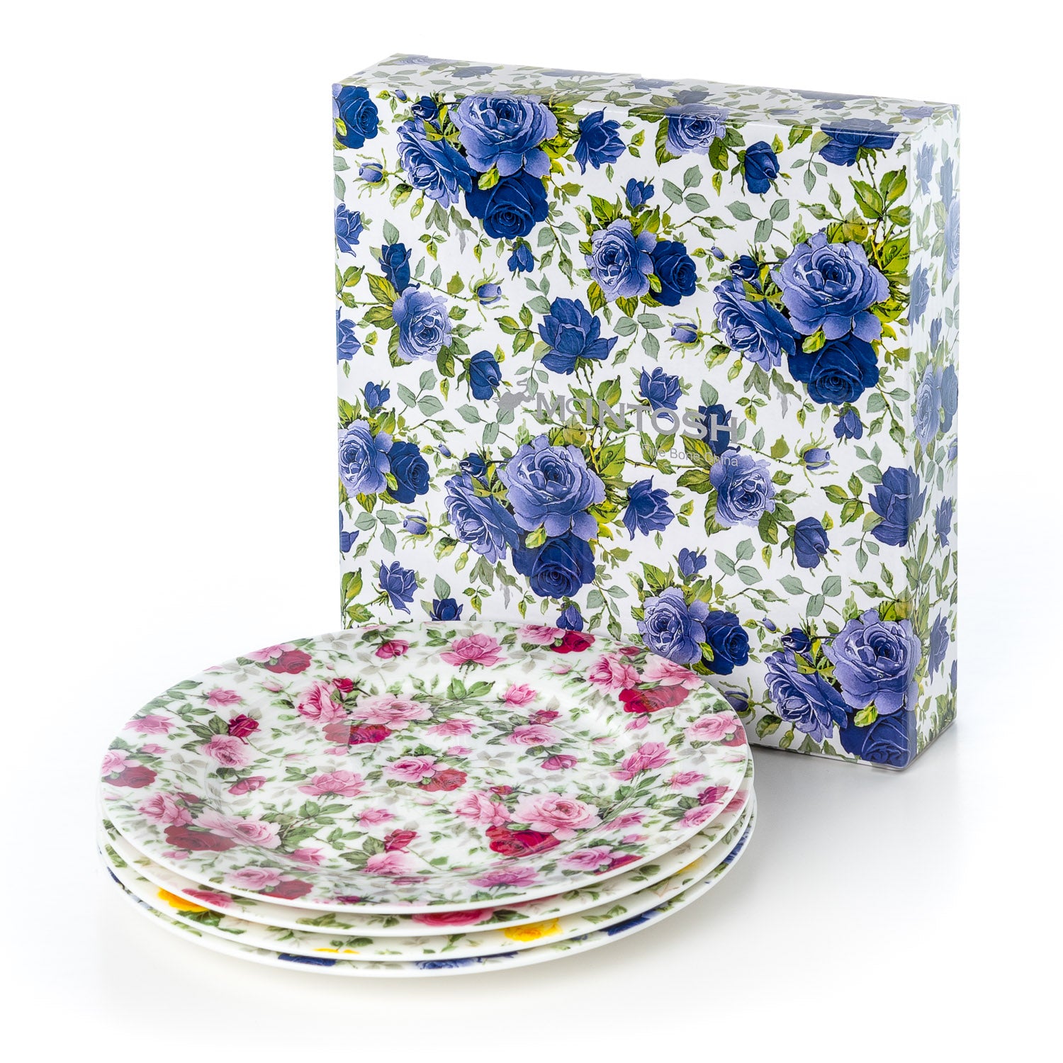 Chintz set of Four Dessert Plates