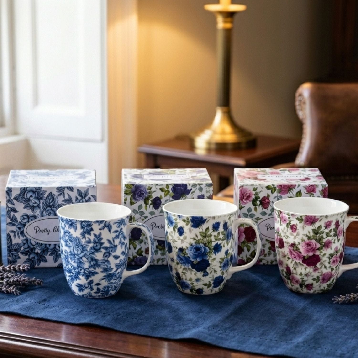 Roses Chintz Ensemble de 3 Tasses