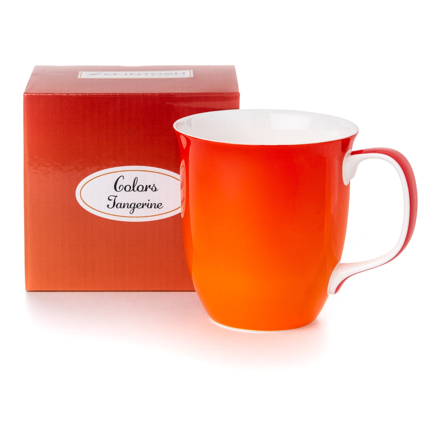 Tangerine Java Mug with matching gift box, fine bone china