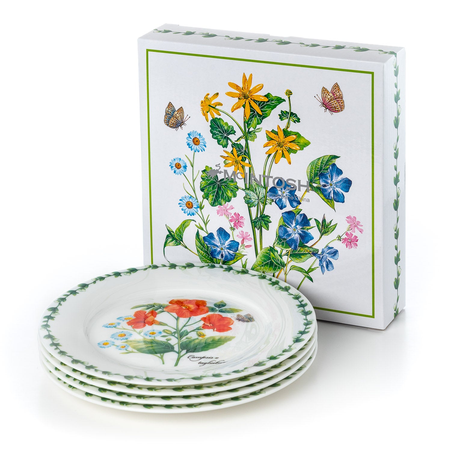 Garden Meadow set of 4 Dessert Plates
