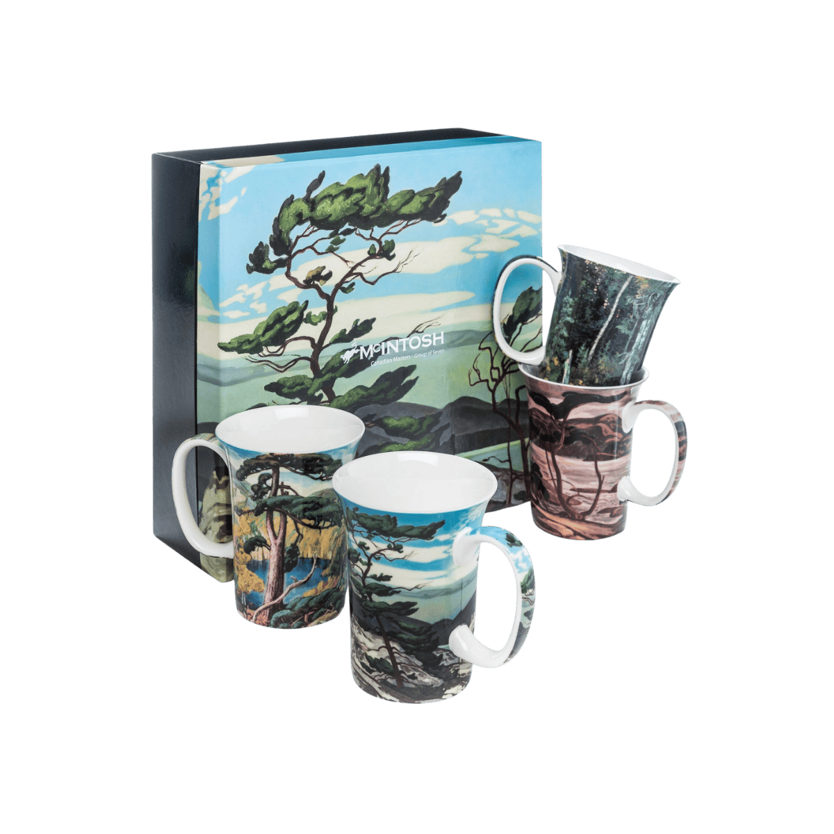 Van Gogh Starry Night Java Mug Pair, 12.5 oz | McIntosh Mugs Canada
