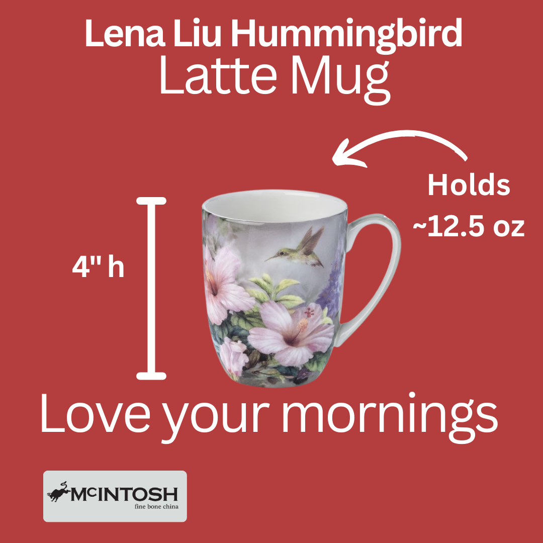 Colibris Lena Liu ensemble de 2 tasses