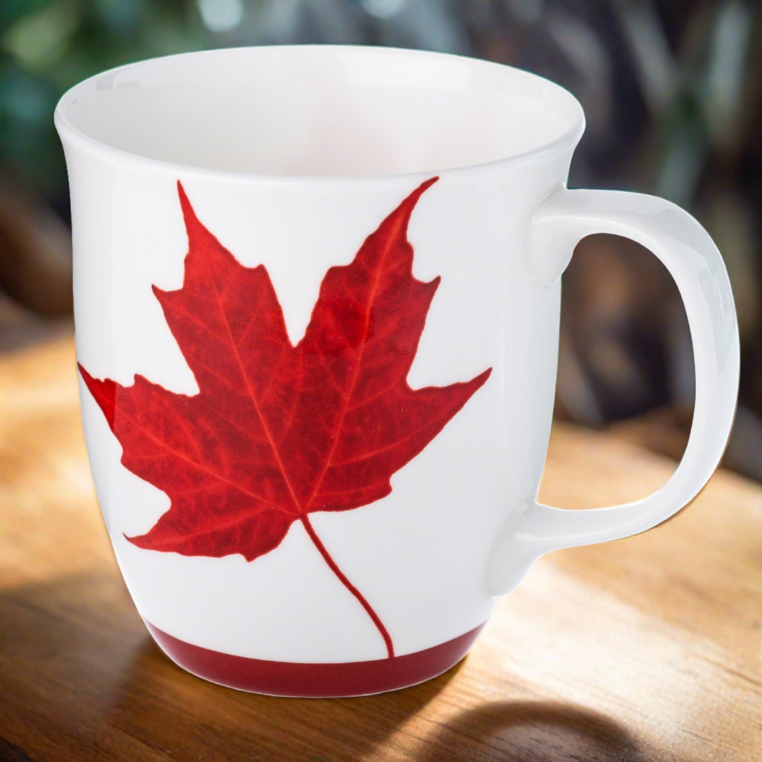 Canada Java Mug, lifestyle image styled on a dining table