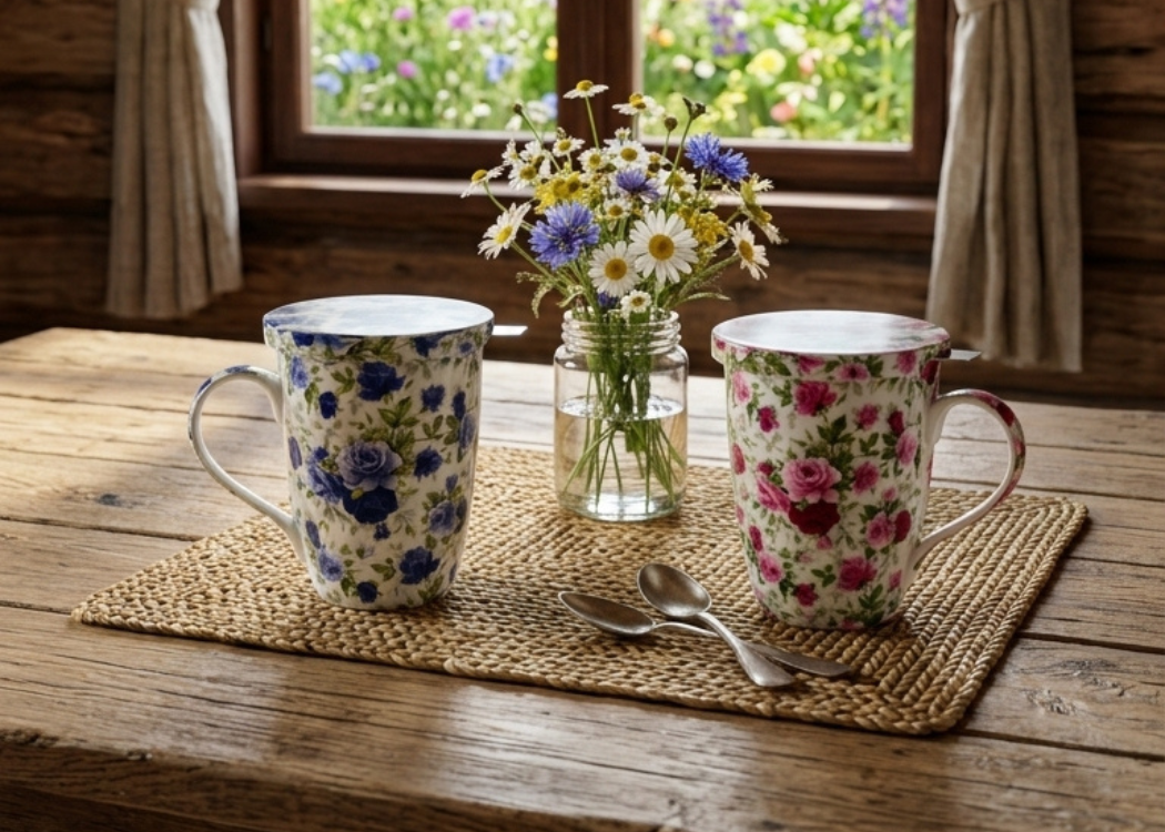 Roses Tea Two-Mug Bundle