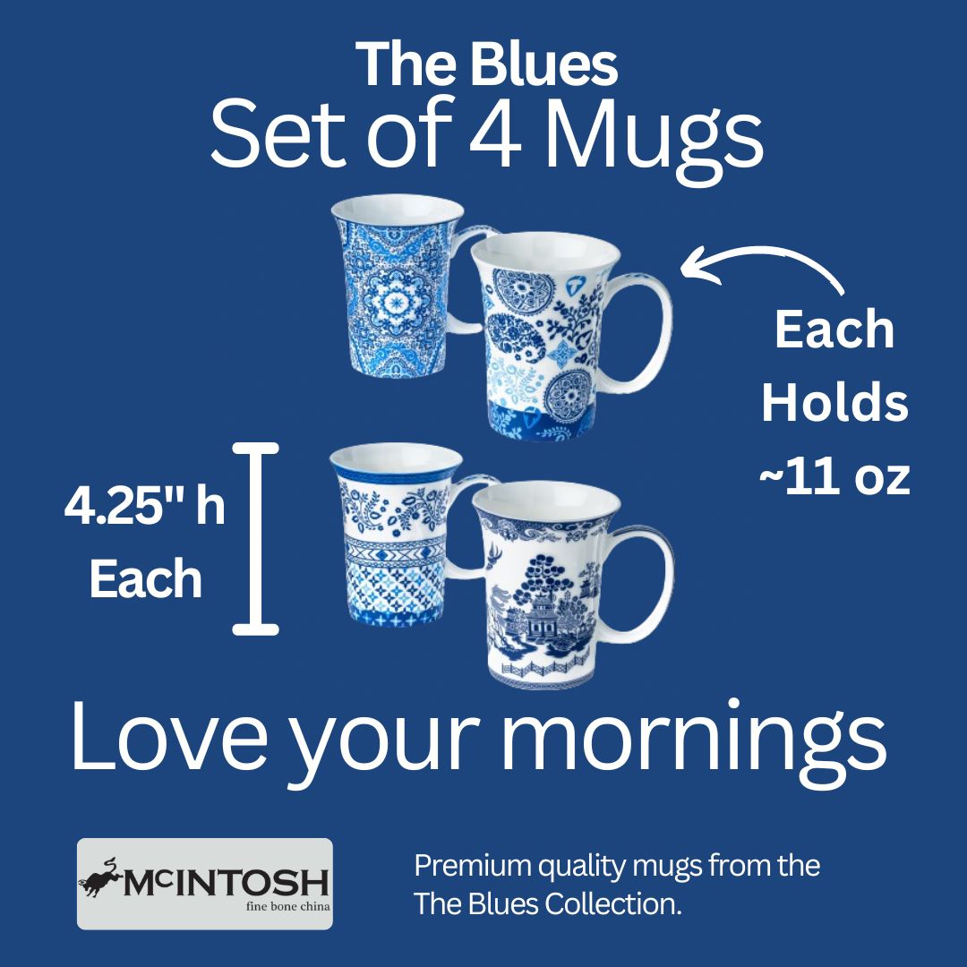 Prairie de jardin ensemble de 4 tasses
