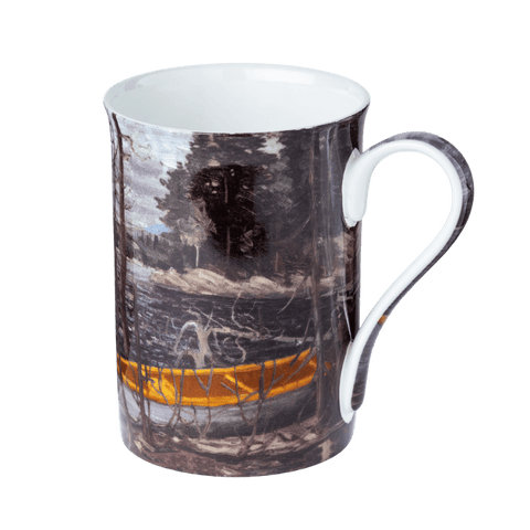 The Canoe Tom Thomson painting mug fine bone china 12.5 oz Classico mug, front view handle right