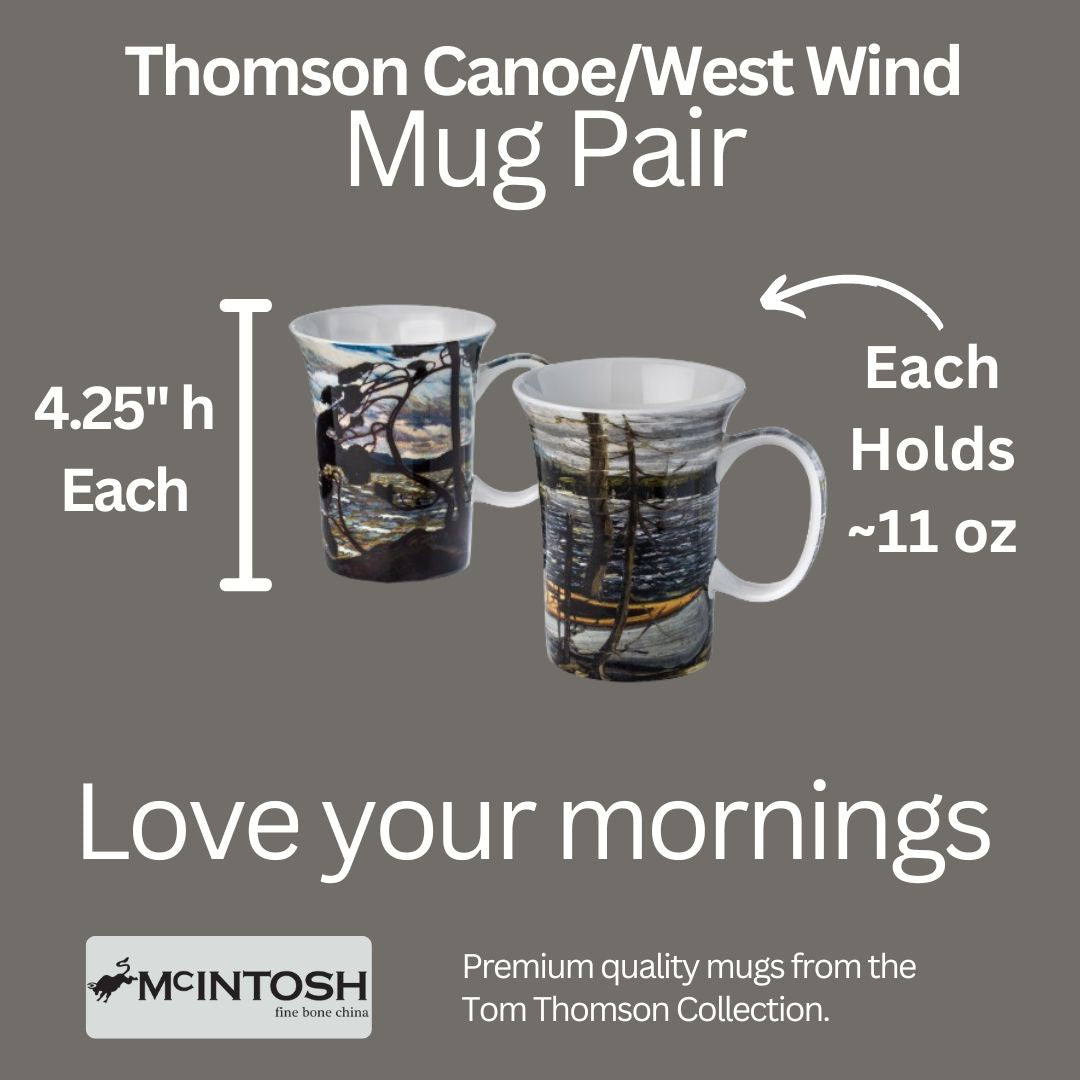 Paire de tasses Thomson The Canoe/West Wind