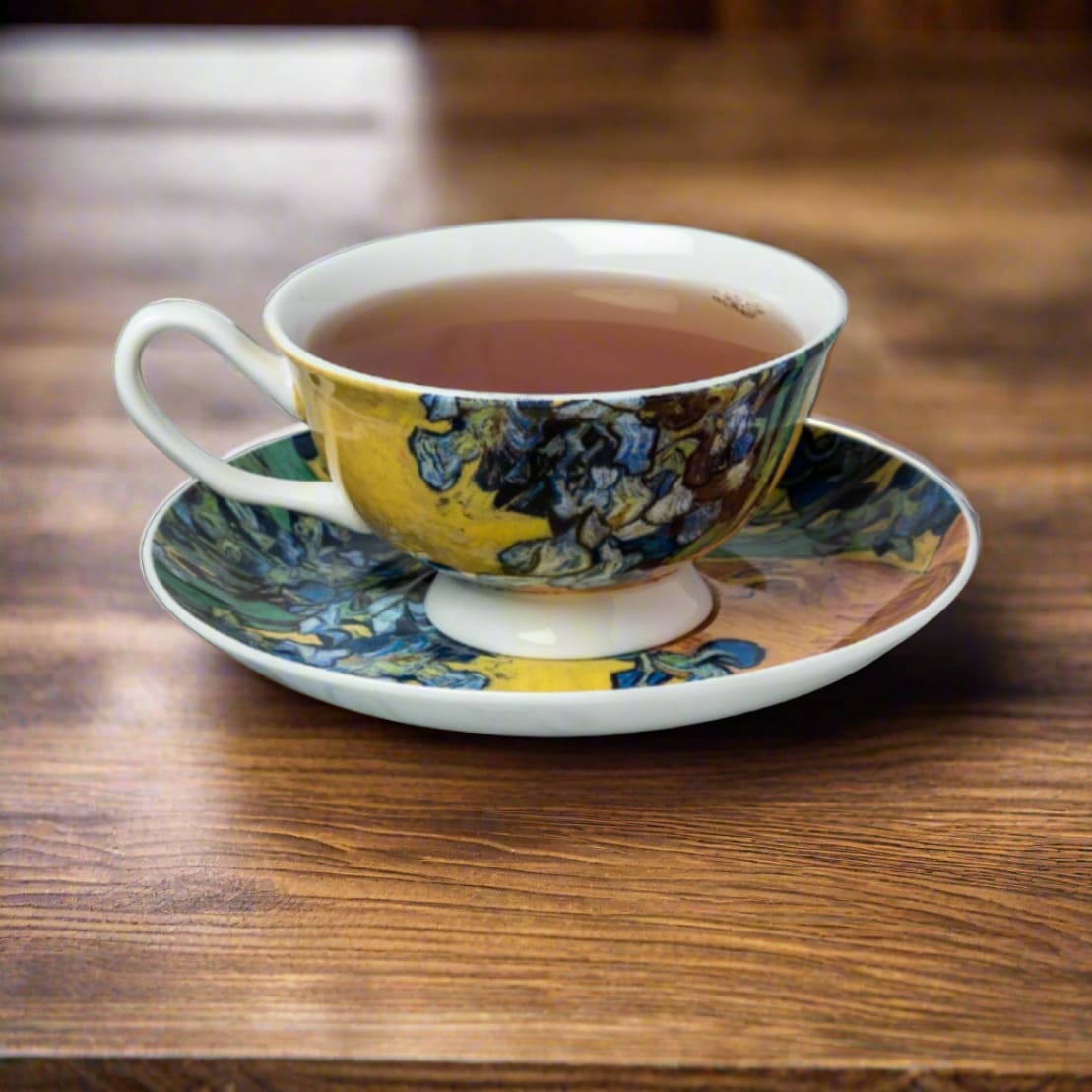 Tasse et soucoupe Les Iris de Van Gogh