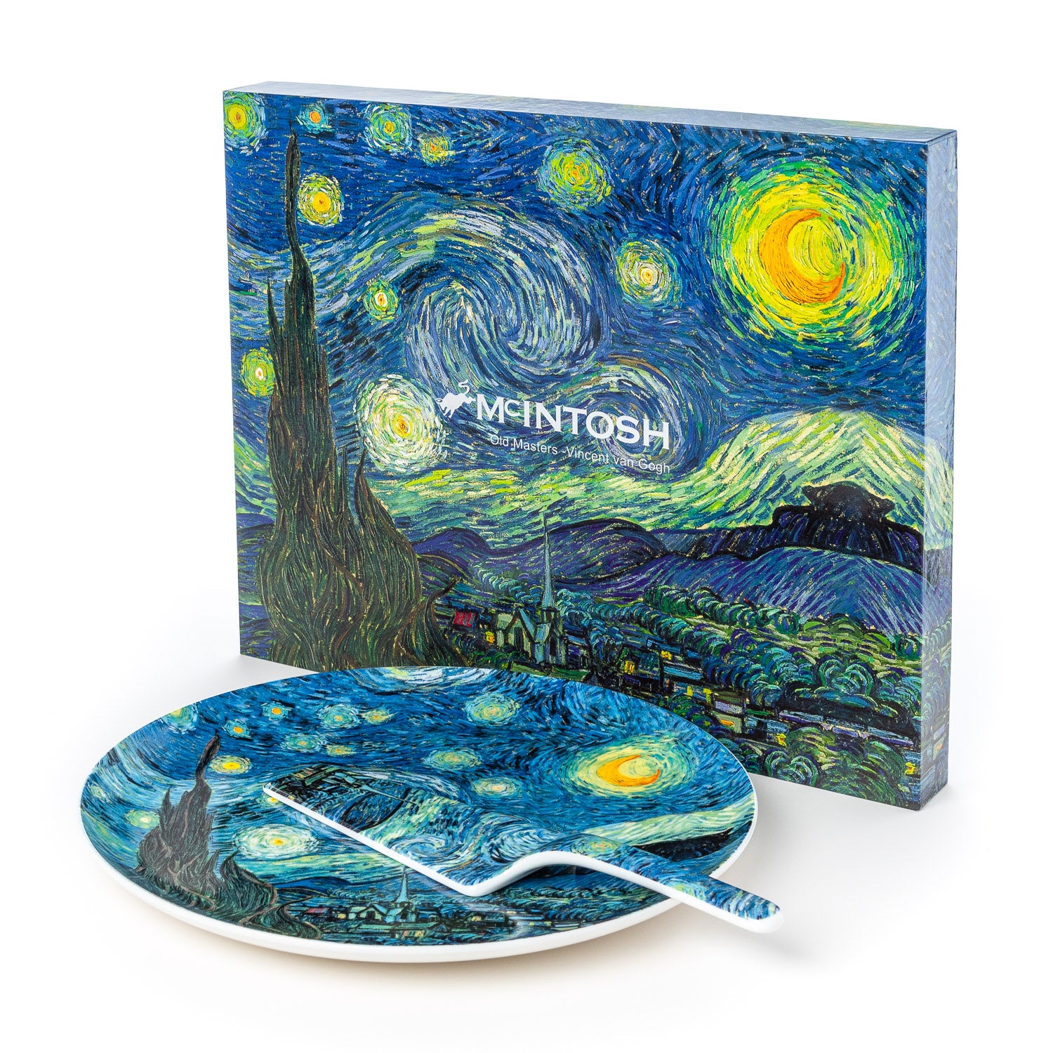 Van Gogh Starry Night Cake Plate w/ Server