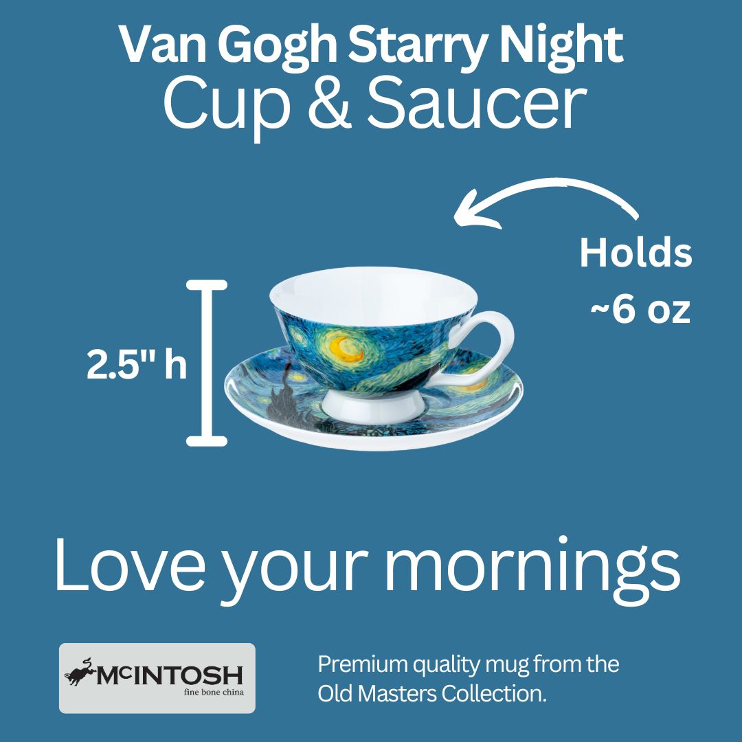 Tasse et soucoupe Nuit étoilée Van Gogh