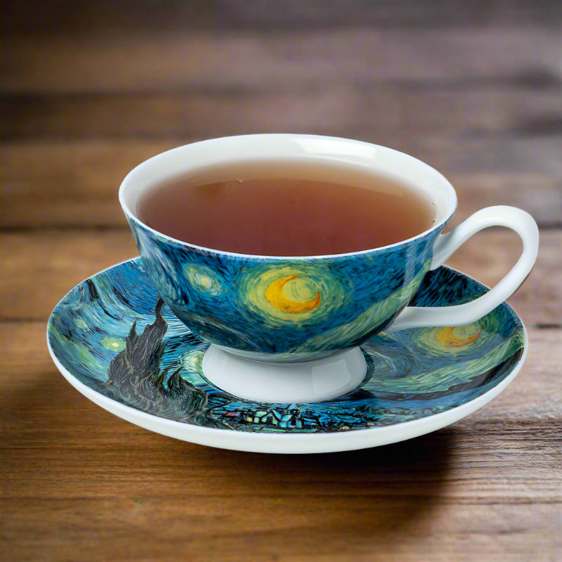 Tasse et soucoupe Nuit étoilée Van Gogh