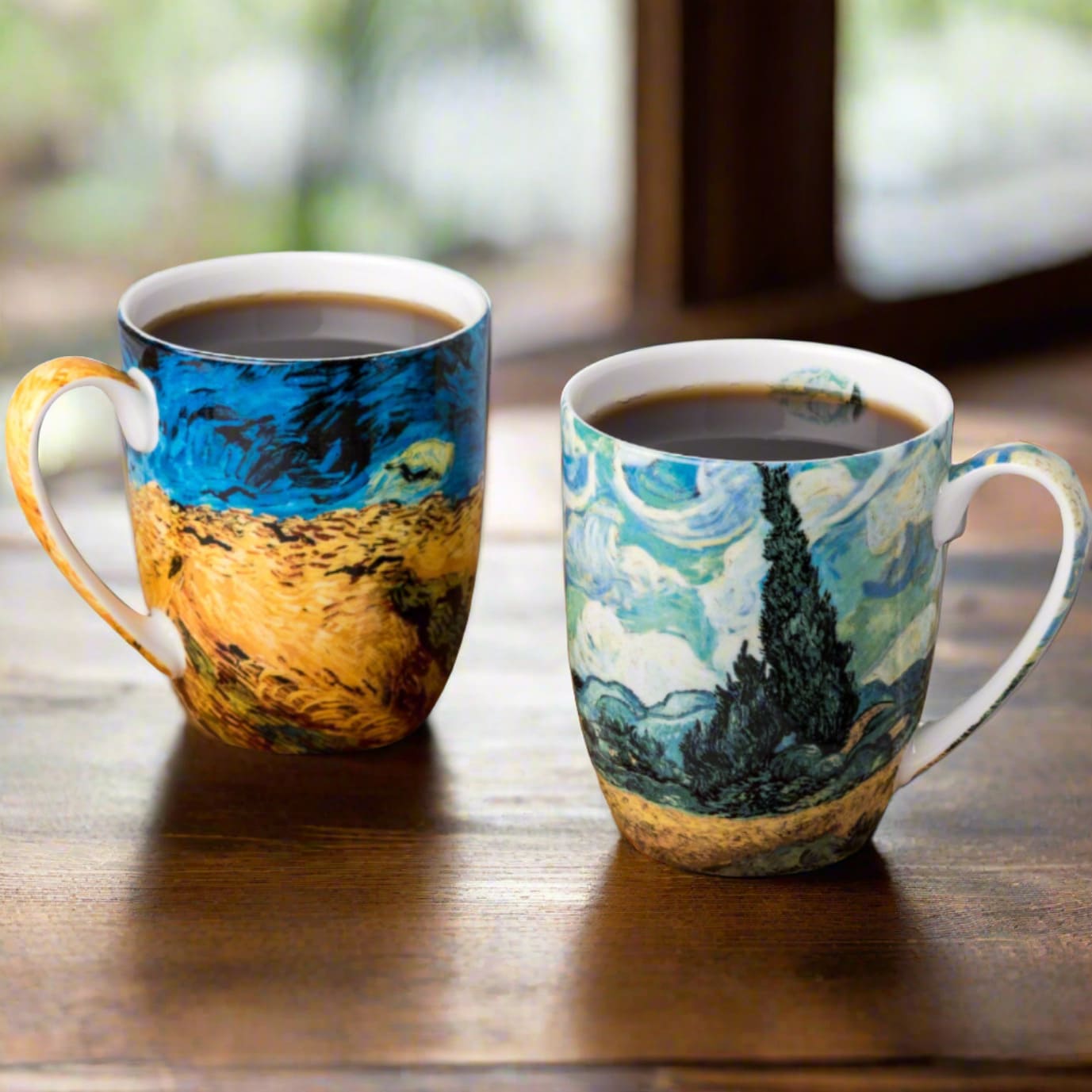 Paire de mugs Van Gogh Champs de blé