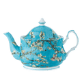 Van Gogh Almond Blossom Teapot in fine bone china, six cups capacity