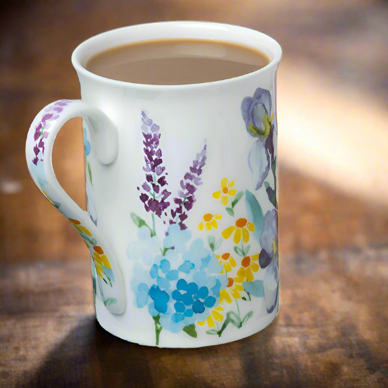 Aquarelles violettes tasse classico