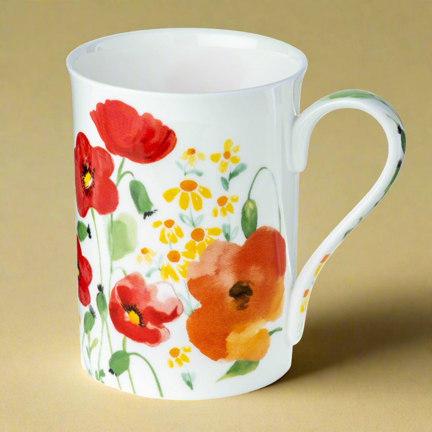Aquarelles rouges tasse classico