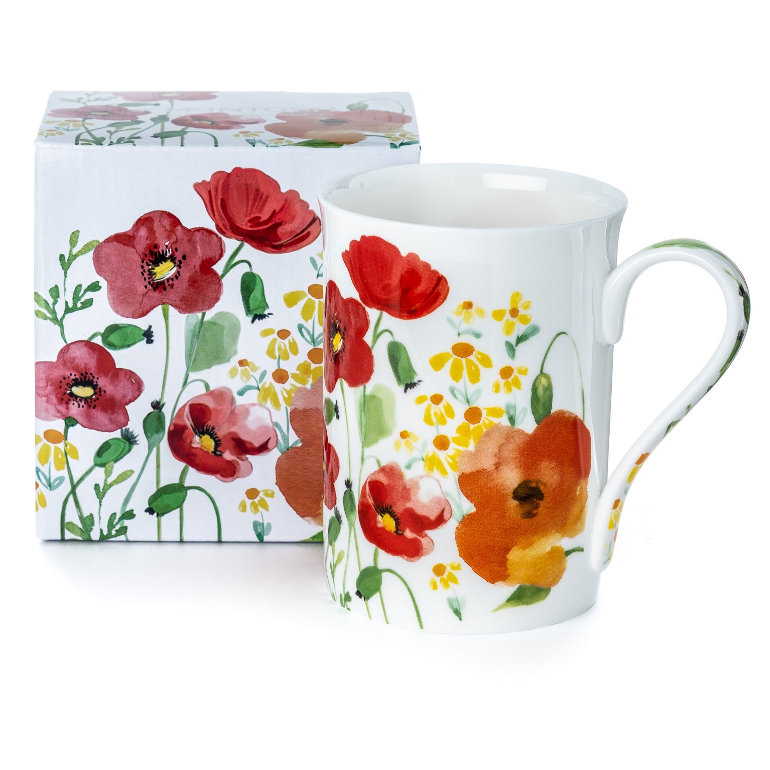 Aquarelles rouges tasse classico