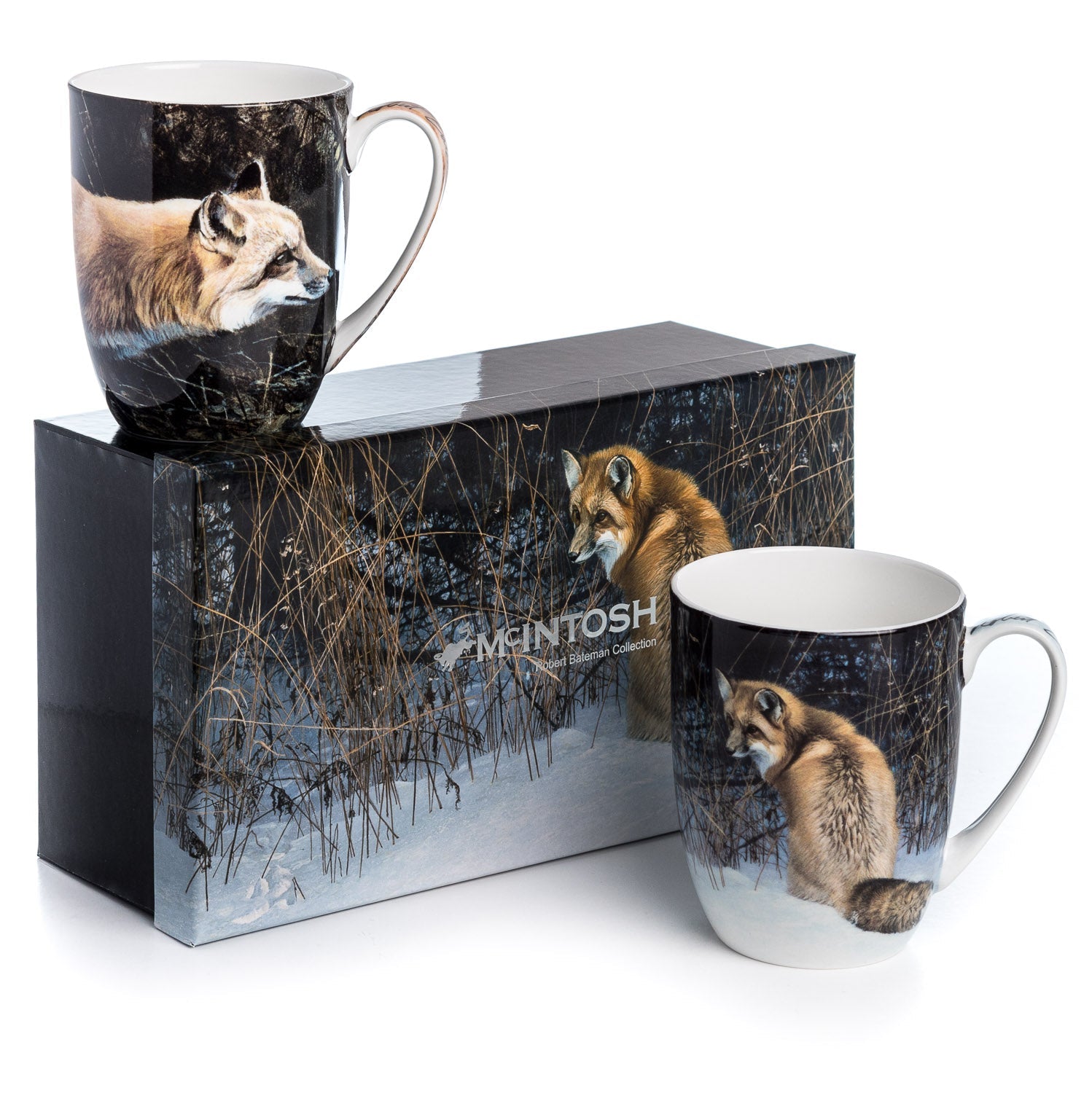 Bateman Foxes Mug Pair - McIntosh Shop