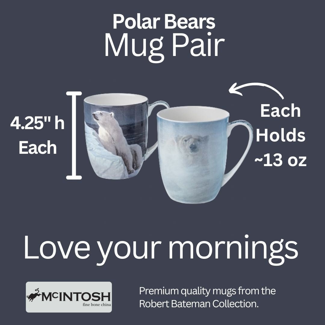 Bateman Polar Bears Mug Pair - McIntosh Shop