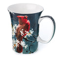 Robert Bateman Spring Cardinal mug, 11 oz (325 ml) fine bone china mug, front view, handle right