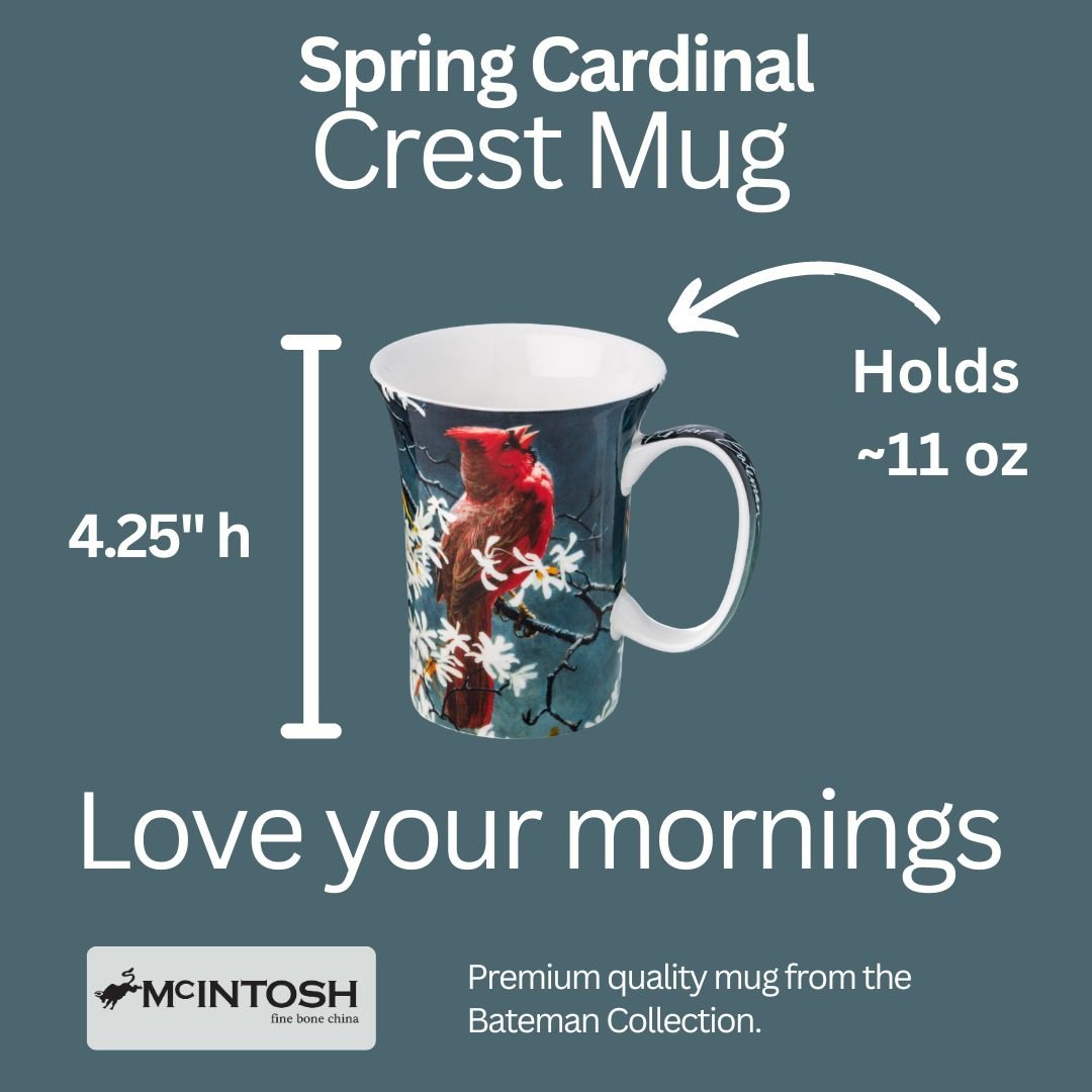 Bateman Spring Cardinal Crest Mug - McIntosh Shop