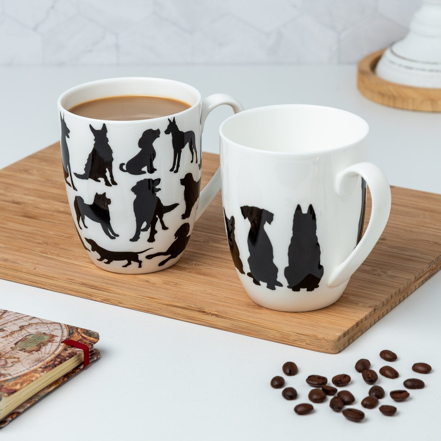 Dog Silhouette Mug Pair - McIntosh Shop