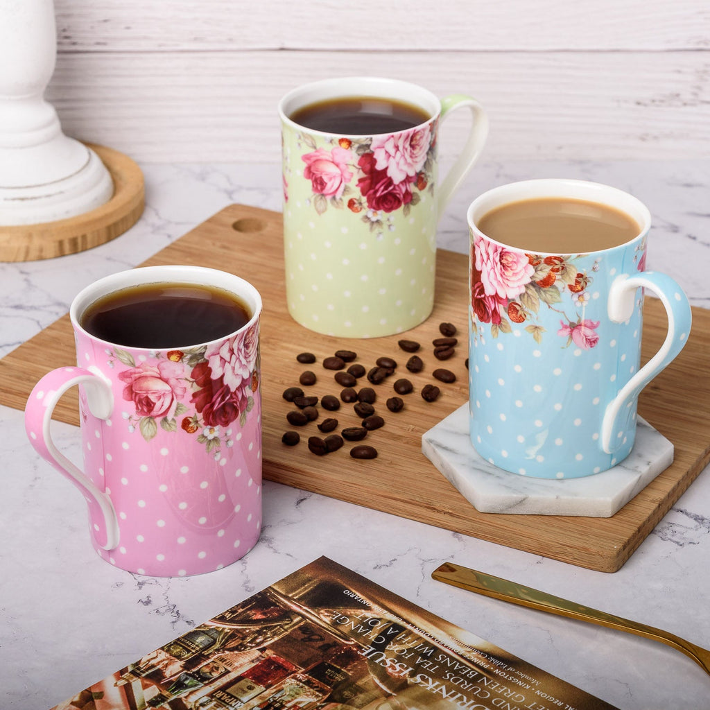 Dots & Roses 3 Mug Bundle - McIntosh Shop