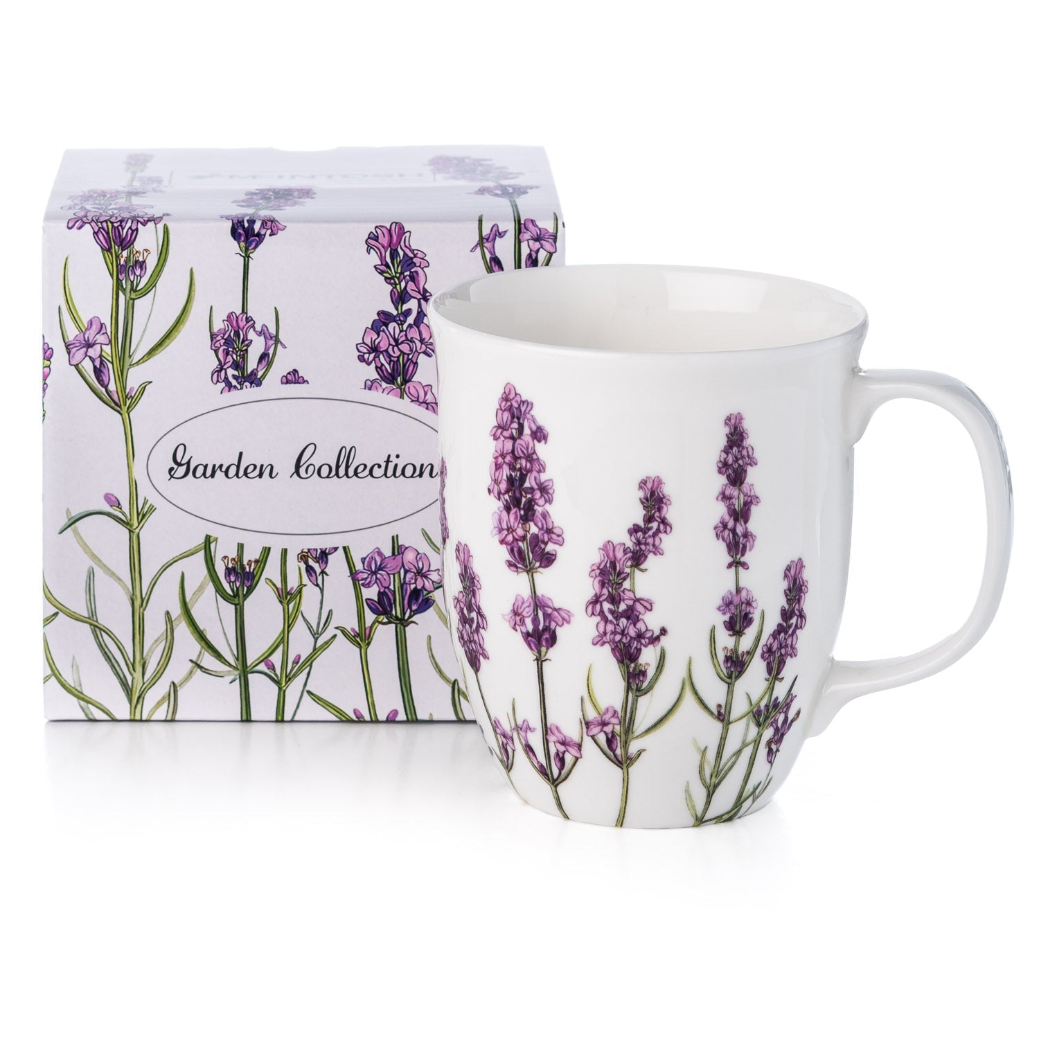 Garden Collection Lavender Java Mug with matching gift box, fine bone china