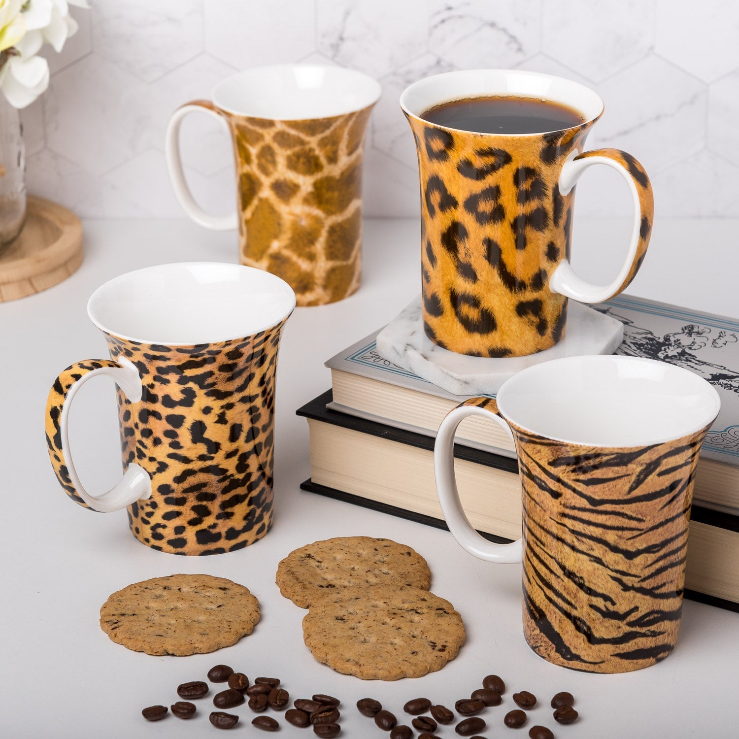 Go Wild set of 4 Mugs - McIntosh Shop