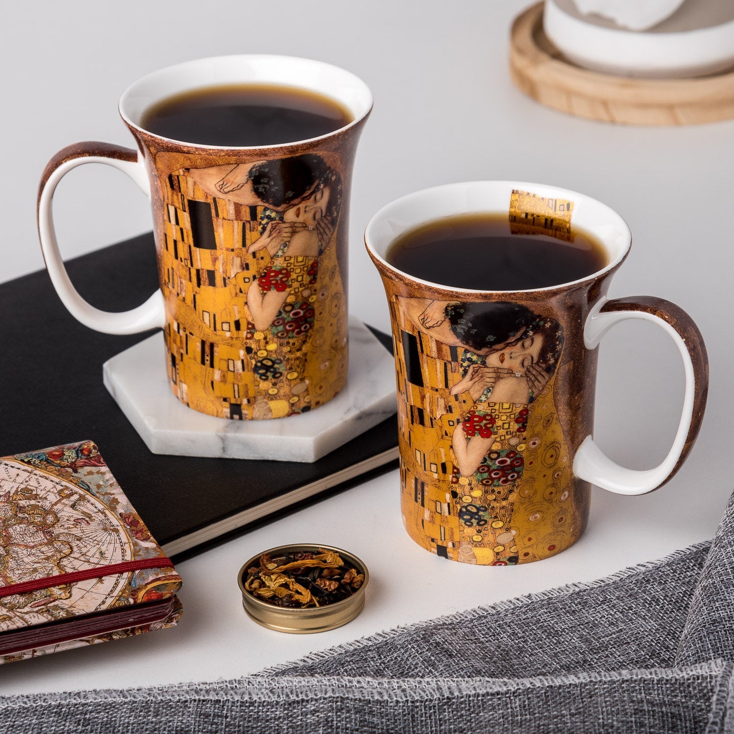 Klimt The Kiss Mug Pair - McIntosh Shop