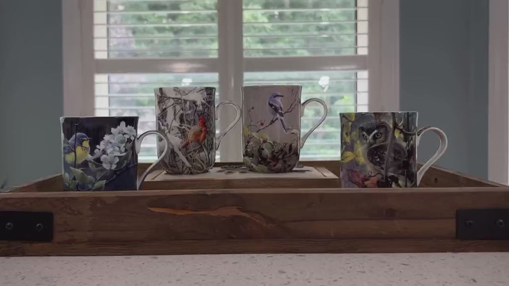 Bateman Birds set of Four Mugs
