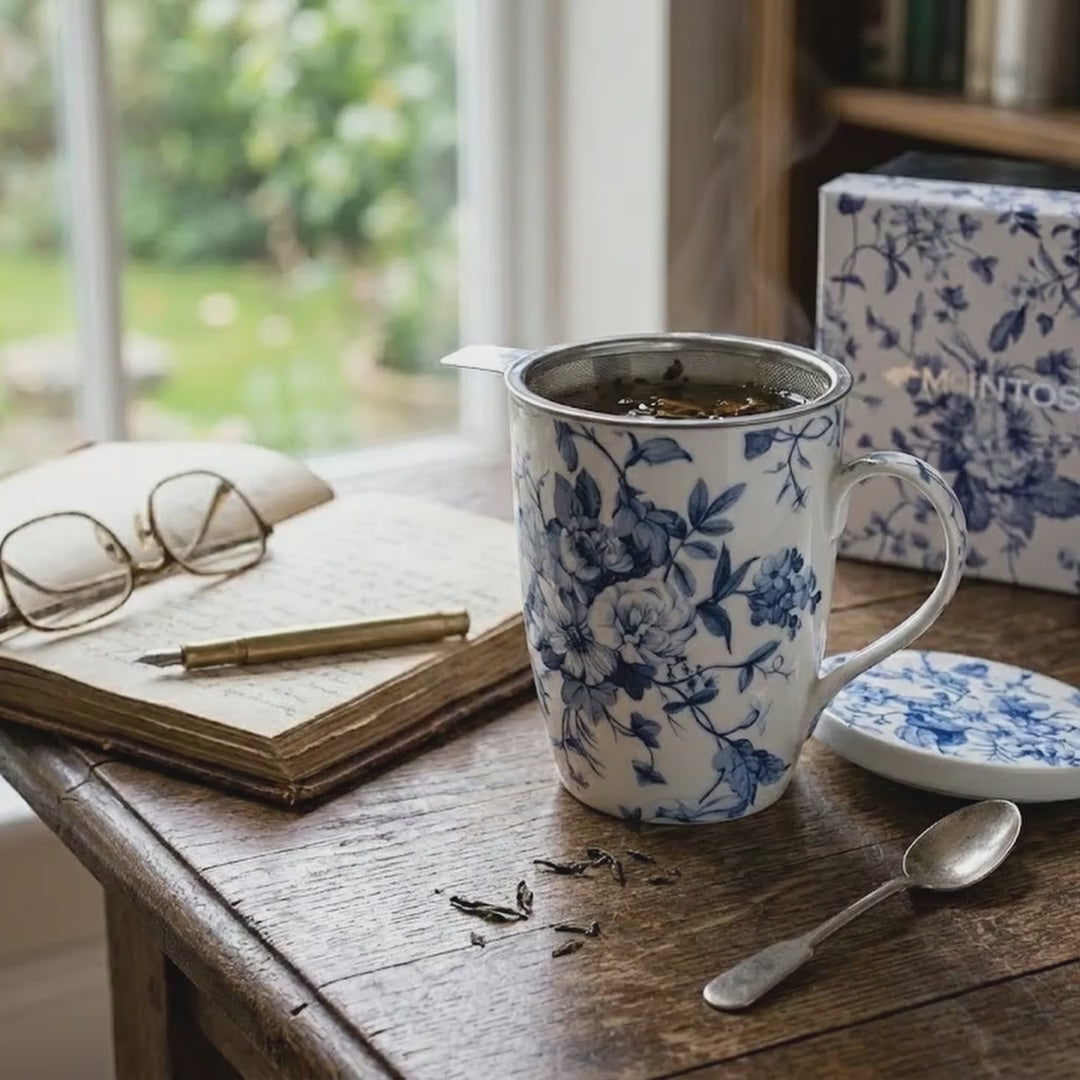  Always in Bloom tasse à thé avec infuseur et couvercle