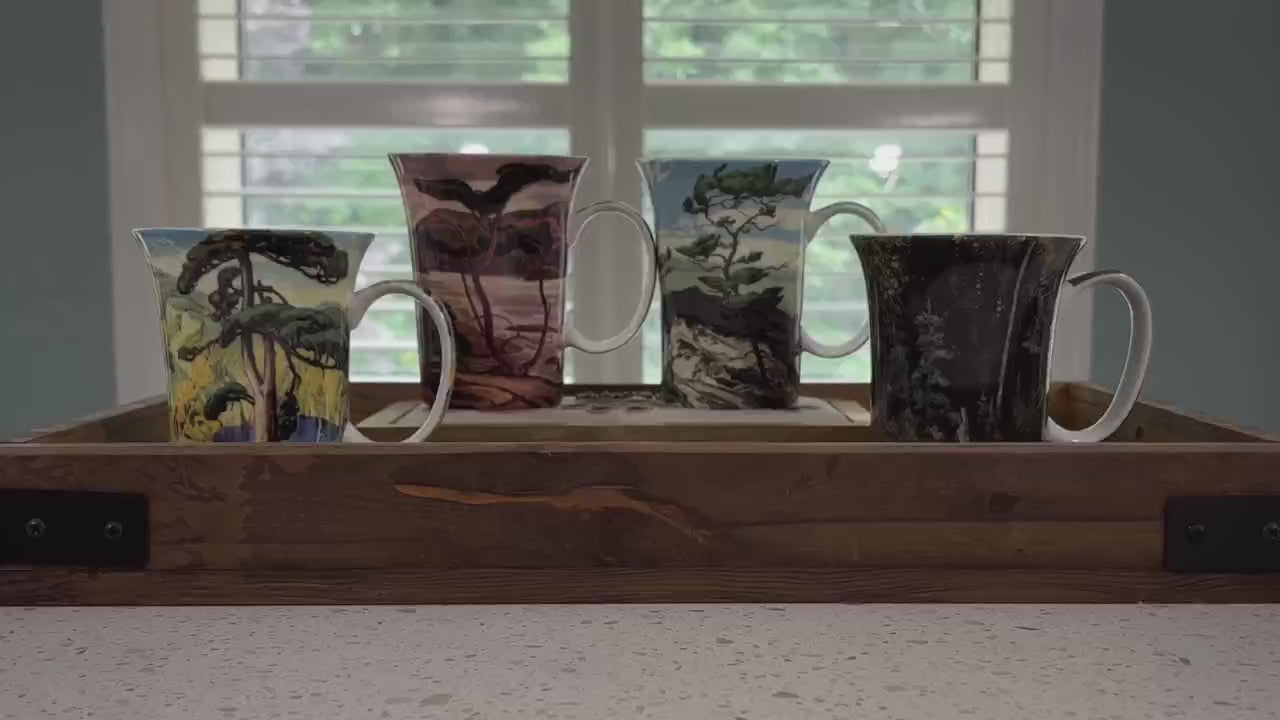 Groupe des Sept ensemble de 4 tasses