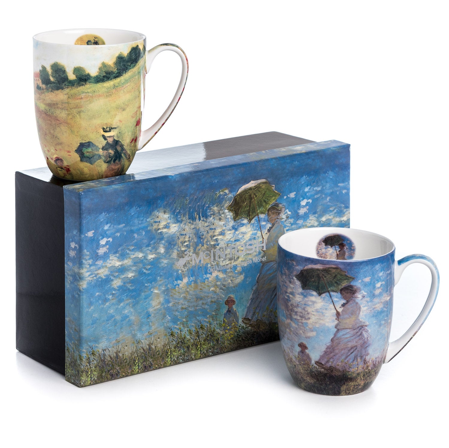 ensemble de tasses Scènes de Monet avec des femmes