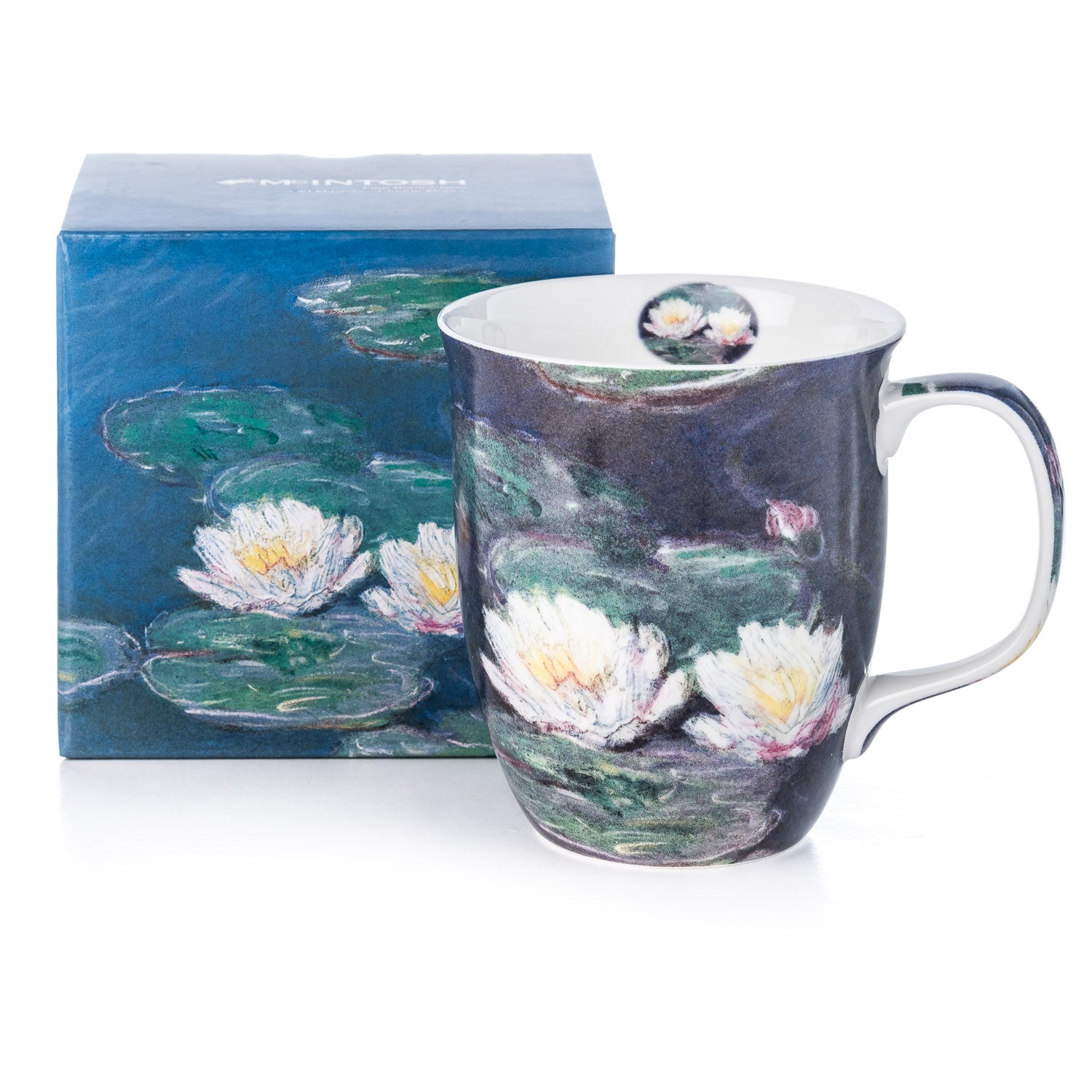 Claude Monet Water Lilies Java Mug with matching gift box, fine bone china