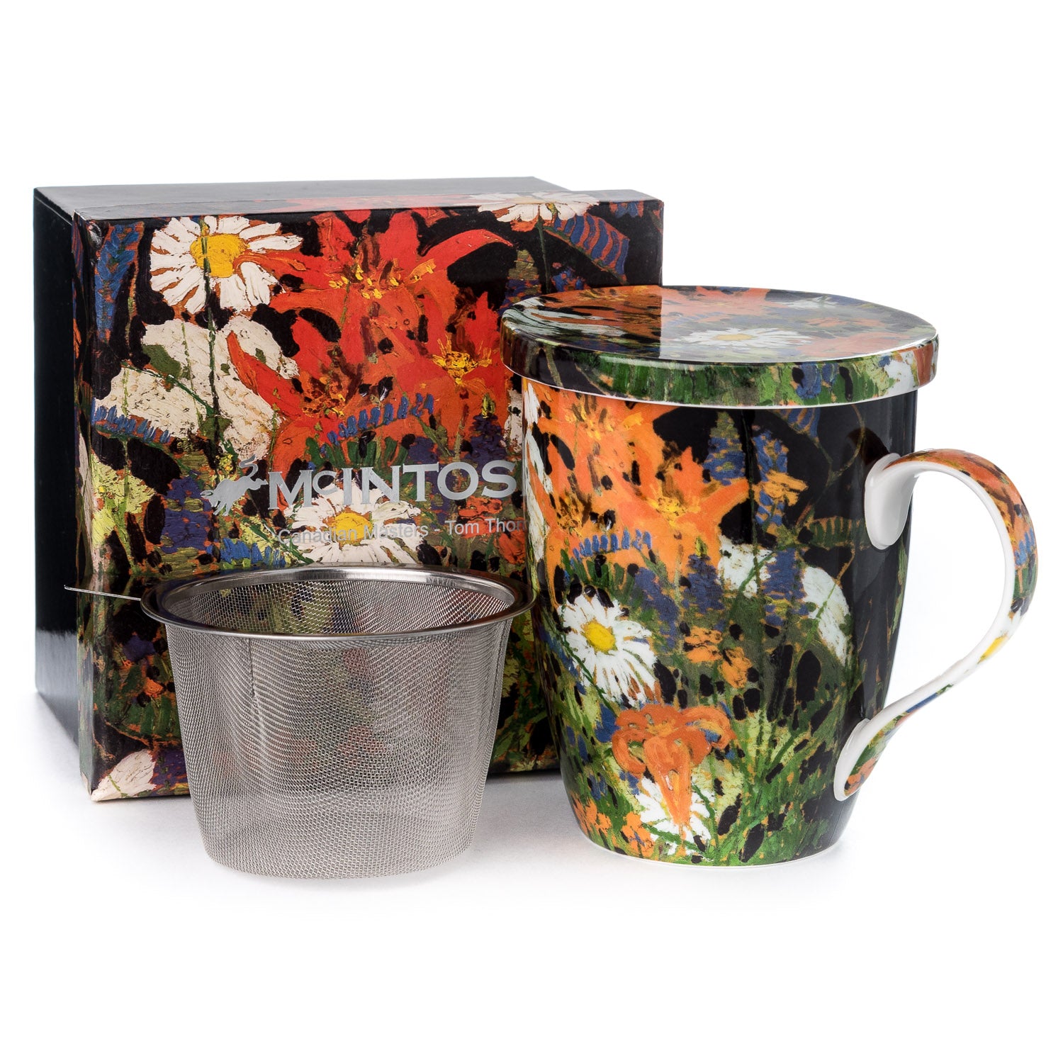 Tasse à thé Thomson Marguerites avec infuseur et couvercle