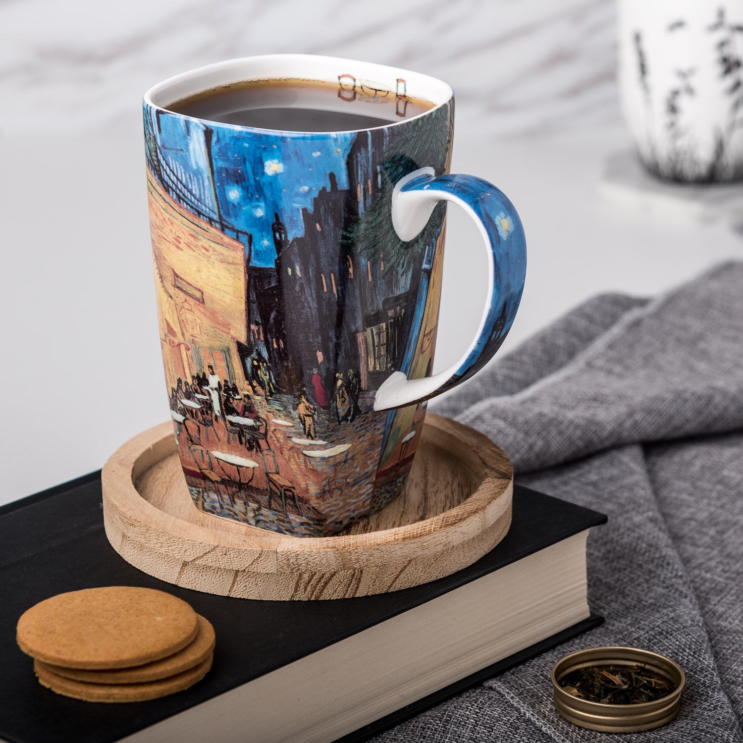 Van Gogh Cafe Terrace at Night grande tasse 