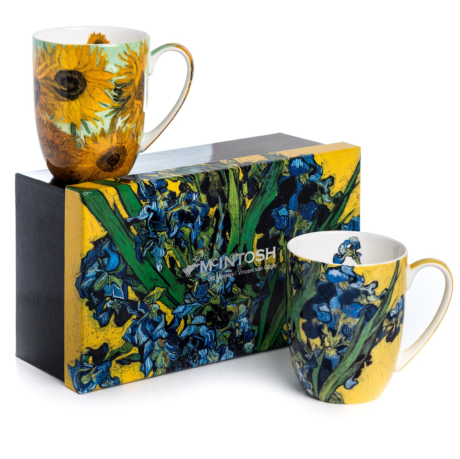 Paire de tasses à fleurs Van Gogh